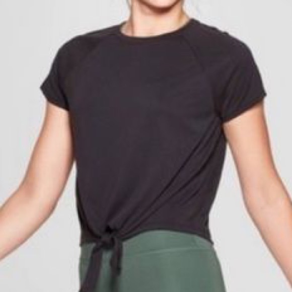 JoyLab Tops New Joylab Cropped Tie Front Workout Top Poshmark